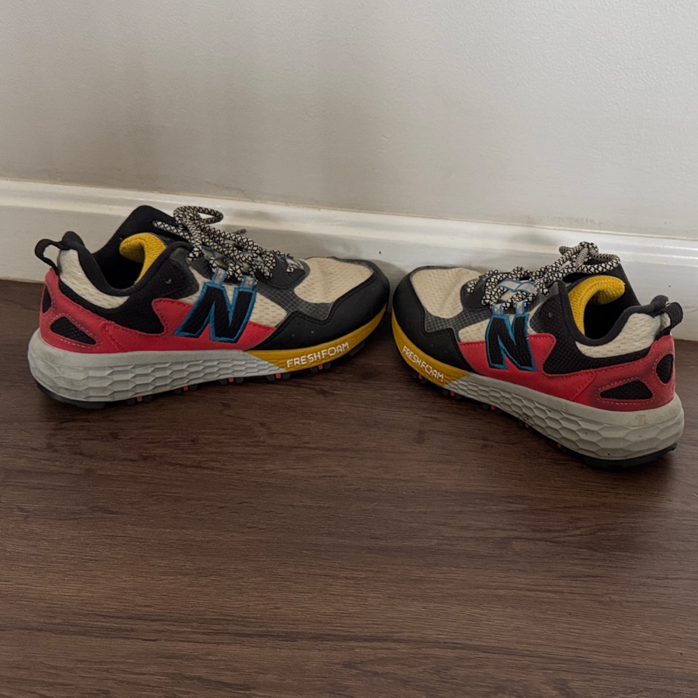 New Balance Kids' Sneakers in Red, Black, and Cream